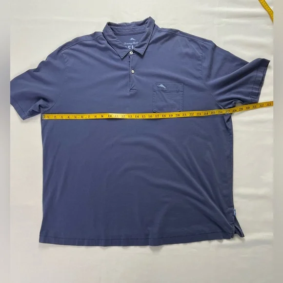 Tommy Bahama Relax Blue Pima Cotton Short Sleeve Polo - Picture 8 of 14